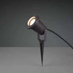 Trio Lighting UBANGI reflektor s šiljkom za pod, antracit, metal, IP65, GU10, Crno, Aluminij
