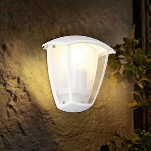 Trio Lighting VENTA vanjska zidna svjetiljka, bijela, ugradbena, visina 20 cm, IP44, prigušiva, Bijela, Aluminij, fenjer