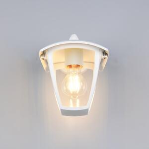 Trio Lighting VENTA vanjska zidna svjetiljka, bijela, grlo na dnu, visina 24 cm, IP44, prigušiva, Bijela, Aluminij, fenjer