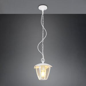 Trio Lighting VENTA vanjska viseća svjetiljka, bijela, 17 x cm, metalna, IP44, prigušiva, Bijela, Aluminij, fenjer