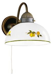 Austrolux KOLARZ Nonna zidna lampa, Ø 20 cm, limuni, glatki rub, Bijela, Dnevni boravak/blagovaonica, Staklo