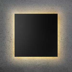 Escale LED zidna svjetiljka BLADE Q, crna, 44 x cm, metalna, prigušljiva, prigušiva, Crno, Dnevni boravak/blagovaonica, Aluminij