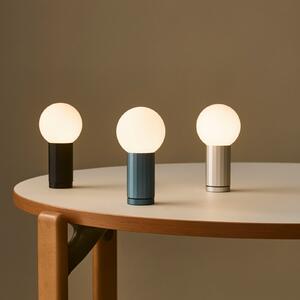 HAY LED stolna lampa UKLJ., crna, visina 20 cm, prigušljiva, prigušiva, Crno, Dnevni boravak/blagovaonica, Staklo