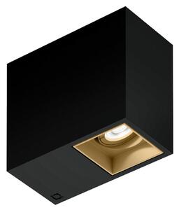 Wever & Ducré Lighting WEVER DUCRÉ downlight Planopetit 1.0 crno/bež 927 dim, prigušiva, Crno, Područje hodnika, Aluminij