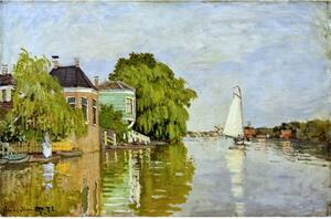 Reprodukcija slike Claude Monet - Houses on the Achterzaan, 90 x 60 cm