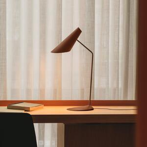 Vibia LED stolna lampa I.Cono, crvenkasto-smeđa, visina 56 cm, 2700 K, prigušiva, Smeđa / hrđa, Dnevni boravak/blagovaonica, Plastika