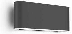 Wever & Ducré Lighting WEVER DUCRÉ LED vanjska zidna svjetiljka Kiosk 1.0 antracit 2700 K, prigušiva, Sivo, Aluminij, Zidni kvadrat