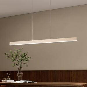 FISCHER & HONSEL Silvano LED viseća svjetiljka, pijesak, duljina 115 cm, CCT, dodirni prigušivač, prigušiva, Bež, Dnevni boravak/blagovaonica, Metal