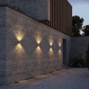 Wever & Ducré Lighting WEVER DUCRÉ LED vanjska zidna svjetiljka Kiosk 1.0 brončana, 2700 K, prigušiva, Bronca / stari mesing, Aluminij, Zidni kvadrat