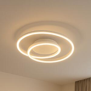 FISCHER & HONSEL HOLY LED stropna svjetiljka, pijesak, Ø 49 cm, daljinski upravljač, CCT,, prigušiva, Bež, Dnevni boravak/blagovaonica, Metal