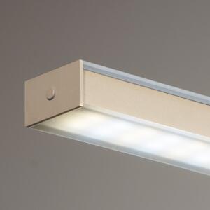 FISCHER & HONSEL Valeno LED viseća svjetiljka, pijesak, duljina 115 cm, CCT, dodirni prigušivač, prigušiva, Bež, Dnevni boravak/blagovaonica, Metal