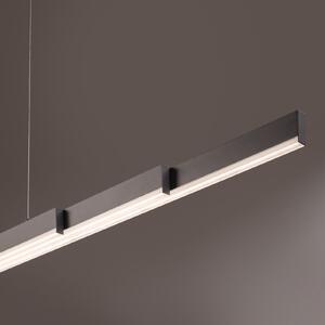 FISCHER & HONSEL Vayana LED viseća svjetiljka, siva, duljina 189 cm, CCT dodirni prigušivač, prigušiva, Sivo, Dnevni boravak/blagovaonica, Metal
