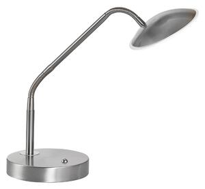 FISCHER & HONSEL Tallri LED stolna lampa, nikal, visina 60 cm, CCT dodirni prigušivač, prigušiva, Metalik, Dnevni boravak/blagovaonica, Metal