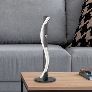 FISCHER & HONSEL BRIDGE LED stolna lampa, crna, visina 41 cm, metalna, prigušivač, prigušiva, Crno, Dnevni boravak/blagovaonica, Metal
