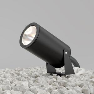 Maytoni LED reflektor s šiljkom za pod Bern, grafit, Ø 13 cm, IP65, Sivo, Aluminij