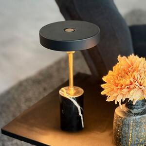 Dyberg Larsen LED punjiva stolna lampa Starlight, crna/mesing, prigušiva, Crno, Dnevni boravak/blagovaonica, Metal