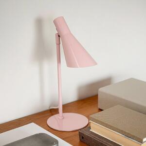 Dyberg Larsen stolna lampa DL12 Mini, roza, E14, metalna, Ružičasta ruža, Dnevni boravak/blagovaonica, Metal