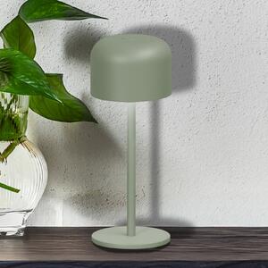 FH Lighting Finley LED punjiva stolna lampa, kaduljasto zelena, visina 22 cm, metalna, IP54, prigušiva, Zelena, Metal