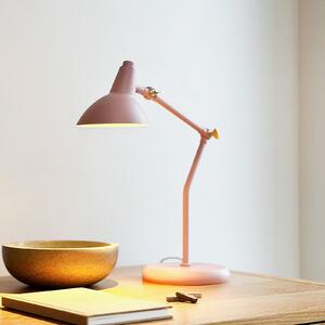 Dyberg Larsen Vela stolna lampa, roza, visina 45 cm, Ružičasta ruža, Dnevni boravak/blagovaonica, Metal