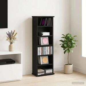 CD ormar Crni hrast 60 x 17 x 92 cm Konstruirano drvo - Crni hrast 1 60 x 17 x 92 cm