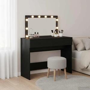 Toaletni stol Crni hrast 100 x 40 x 120 cm Konstruirano drvo - Crni hrast