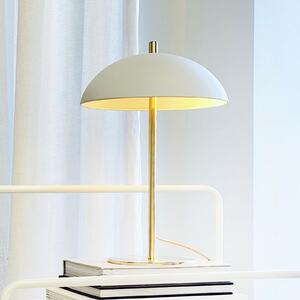 Dyberg Larsen kuglasta stolna lampa, bež/mesing, 44 cm, Zlato / mjed, Dnevni boravak/blagovaonica, Metal
