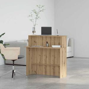 Recepcijski stol 100x50x103 5 cm od konstruiranog drva - Hrast artisan