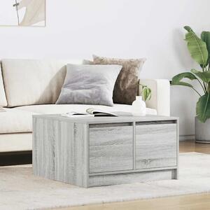 Stol za kavu s ladicama sivog sonome 70 5x70x40 cm - Sivi hrast sonoma 70.5 x 70 x 40 cm