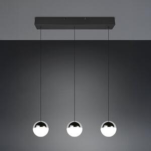 Reality Leuchten Senta LED viseća svjetiljka, krom, duljina 62 cm, 4000 K, 3 žarulje., Metalik, Dnevni boravak/blagovaonica, Plastika, Metak