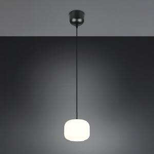 Reality Leuchten Viseća svjetiljka Signe, Ø 15 cm, bijela, staklo, E14, prigušiva, Bijela, Dnevni boravak/blagovaonica, Metal