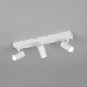 Reality Leuchten Taryn reflektor, mat bijela, duljine 45 cm, 3 žarulje, Mini-GU10, prigušiva, Bijela, Dnevni boravak/blagovaonica, Metal, Strop polukružni s prostorom