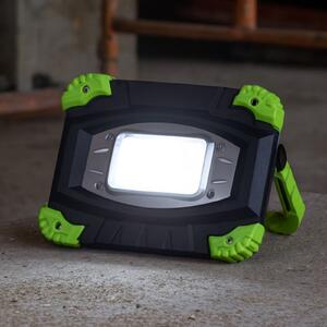 FH Lighting LED vanjski reflektor na baterije 850947, crno/zeleni, duljina 17 cm, prigušiva, Crno, Plastika