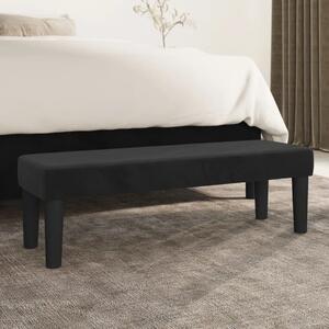 Klupa crnai 100x30x30 cm baršunasti - Crna 100 x 30 x 30 cm