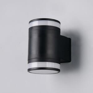 Reality Leuchten Cusco LED vanjska zidna svjetiljka, crna, visina 14 cm, IP44 GX53-LED, Crno, Plastika