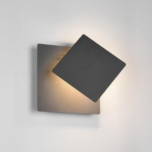 Trio Lighting Mio LED zidna svjetiljka, mat crna, širine 18 cm, metalna, Crno, Dnevni boravak/blagovaonica, Metal