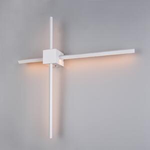 Trio Lighting Cassino LED zidna svjetiljka, mat bijela, širine 67 cm, metalna, prigušiva, Bijela, Dnevni boravak/blagovaonica, Metal