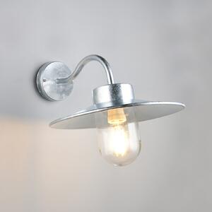 Trio Lighting Vanjska zidna svjetiljka Tana, boje cinka, projekcija 41 cm, metalna, IP44, prigušiva, Metalik, Metal