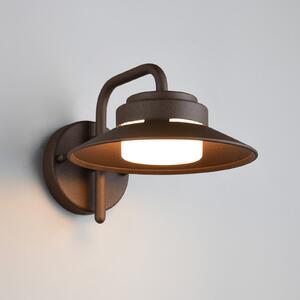 Trio Lighting Atrato vanjska zidna lampa, boje hrđe, Ø 20 cm, metal, prigušiva, Smeđa / hrđa, Aluminij