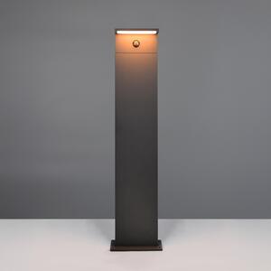 Trio Lighting Ravi LED svjetiljka za stazu, antracit, visina 100 cm, senzor, IP54, Crno, Aluminij