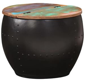Stolić za kavu 53 x 43 cm od masivnog obnovljenog drva - Šareni 53 x 43 cm