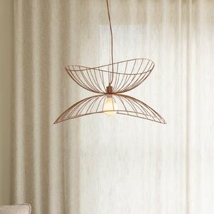 Globen Lighting viseća svjetiljka RAY, ružičasta, Ø 70 cm, metalna, prigušiva, Ružičasta ruža, Dnevni boravak/blagovaonica, Metal