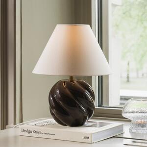 Globen Lighting DAHLIA stolna lampa, bež/smeđa, visina 31 cm, Bež, Dnevni boravak/blagovaonica, Tkanina / tekstil
