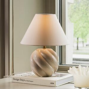 Globen Lighting DAHLIA stolna lampa, bež/bež, visina 31 cm, Bež, Dnevni boravak/blagovaonica, Tkanina / tekstil