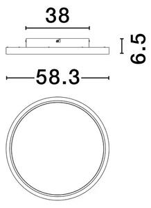 CHET PLAFONJERA LED/2700-5000K/49W/3136Lm/BIJELA NL9030652