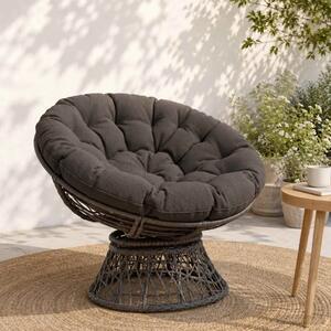 Papasan jastučić VIANEN 100% poliester Antracit Ø 100 x 12 cm - Antracit 100 x 100 x 12 cm
