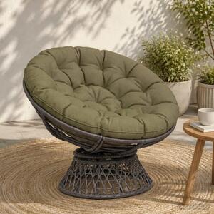Papasan jastučić VIANEN 100% poliester Maslinastozelena - Maslinastozelena 100 x 100 x 12 cm