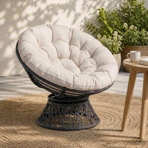 Papasan jastučić VIANEN 100% poliester Bijela Ø 100 x 12 cm - Bijela 100 x 100 x 12 cm