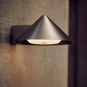 FRANDSEN Grasp LED zidna lampa na baterije, nehrđajući čelik, 15 cm, prigušiva, Metalik, Dnevni boravak/blagovaonica, Nehrđajući čelik