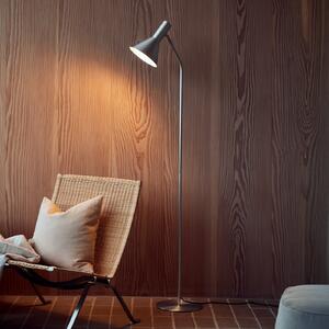 FRANDSEN Lyss podna lampa, boja aluminija, metal, 150 cm, E27, Metalik, Dnevni boravak/blagovaonica, Aluminij, Stanite zračeći prema dolje