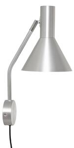 FRANDSEN Lyss zidna svjetiljka, boje aluminija, utikačka, 42 cm, E27, Metalik, Dnevni boravak/blagovaonica, Aluminij